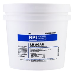 Research Products International Corp&nbsp;LB Agar, Low Salt Formula, Granulated [Lennox L Agar], 2 Kilograms