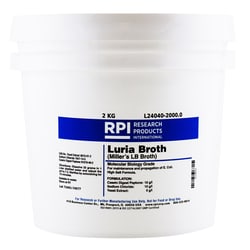 Research Products International Corp&nbsp;Luria Broth, High Salt Formula, Powder [Miller's LB Broth], 2 Kilograms