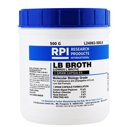 Research Products International Corp&nbsp;LB Broth 1 Gram Buffered Capsules [Lennox L Broth], 500 Grams