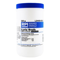 Research Products International Corp&nbsp;Luria Broth Granulated [Miller's LB Broth], 500 Grams