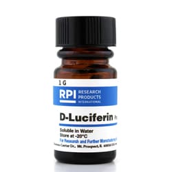 Research Products International Corp D-Luciferin Potassium Salt [4,5-Dihydro-2-(6-hydroxy-2-benzothiazolyl)-4-thiazolecarboxylic acid, potassium salt], 1 Gram