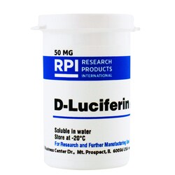 Research Products International Corp D-Luciferin Sodium Salt [4,5-Dihydro-2-(6-hydroxy-2-benzothiazolyl)-4-thia-zolecarboxylic acid, sodium salt], 50 Milligrams