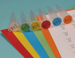 Research Products International Corp&nbsp;Tough-Spots for Laser Printers, 3/8 Inch Diameter, Orange, 3,840 per Package