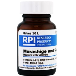 Research Products International Corp&nbsp;Murashige & Skoog MS Medium with Vitamins, 44 Grams of Powder, Makes 10 Liters of Solution
