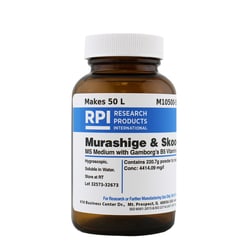 Research Products International Corp&nbsp;Murashige & Skoog MS Medium with Gamborg's B5 Vitamins, 220 Grams of Powder, Makes 50 Liters of Solution