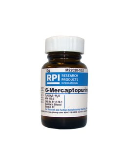 Research Products International Corp 6-Mercaptopurine, 10 Grams, Quantity: