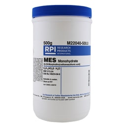 Research Products International Corp&nbsp;MES Monohydrate [2-(N-Morpholino)-ethanesulfonic acid], 500 Grams