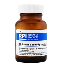 Research Products International Corp&nbsp;McCown's Woody Plant Medium with Vitamins, Powder, Makes 10 Liters