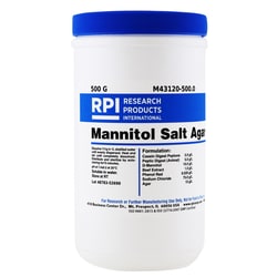 Research Products International Corp Mannitol Salt Agar, 500 Grams, Quantity:
