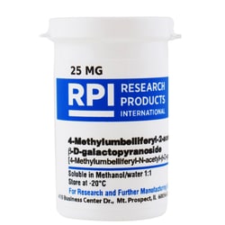 Research Products International Corp&nbsp;4-Methylumbelliferyl-2-acetamido-2-deoxy-B-D-galactopyranoside [4-Methylumbelliferyl-N-acetyl-B-D-galactosaminide], 25 Milligrams