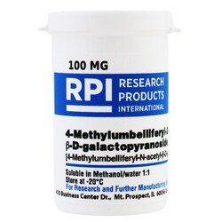 Research Products International Corp&nbsp;4-Methylumbelliferyl-2-acetamido-2-deoxy-B-D-galactopyranoside [4-Methylumbelliferyl-N-acetyl-B-D-galactosaminide], 100 Milligrams