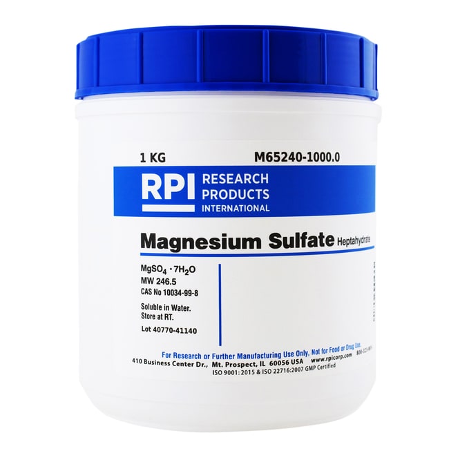 Research Products International Corp Magnesium Sulfate Heptahydrate, 1 Fisher Scientific