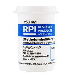 Research Products International Corp&nbsp;4-Methylumbelliferyl-B-D-glucopyranoside Monohydrate [Methylumbelliferyl-B-D-glucoside], 250 Milligrams