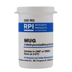 Research Products International Corp&nbsp;MUG [4-Methylumbelliferyl-B-D-glucuronide Trihydrate], 100 Milligrams