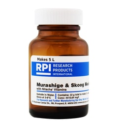 Research Products International Corp&nbsp;Murashige & Skoog Medium with Nitschs' Vitamins, 22 Grams of Powder, Makes 5 Liters of Solution