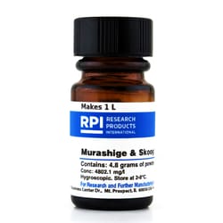 Research Products International Corp&nbsp;Murashige & Skoog Medium with MES Buffer, 4.8 Grams of Powder, Makes 1 Liter of Solution