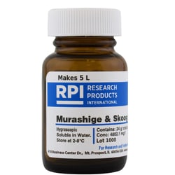 Research Products International Corp&nbsp;Murashige & Skoog Medium with MES Buffer, 24 Grams of Powder, Makes 5 Liters of Solution