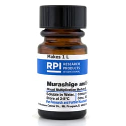 Research Products International Corp&nbsp;Murashige & Skoog Shoot Multiplication Medium B, 4.5 Grams of Powder, Makes 1 Liter of Solution
