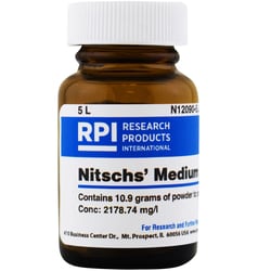 Research Products International Corp&nbsp;Nitschs' Medium with Vitamins, Powder, Makes 5 Liters