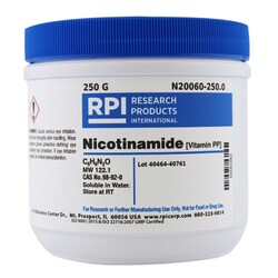 Research Products International Corp Nicotinamide [Vitamin PP], 250 Grams,