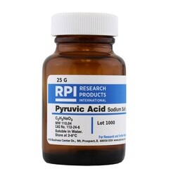 Research Products International Corp&nbsp;Pyruvic Acid Sodium Salt, [Sodium Pyruvate], 25 Grams