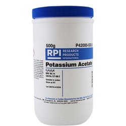 Research Products International Corp Potassium Acetate, 500 Grams, Quantity: