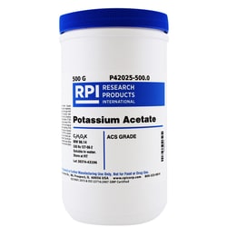 Research Products International Corp POTASSIUM ACETATE, ACS, 500 GRAMS,