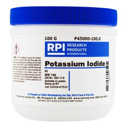 Research Products International Corp Potassium Iodide, 100 Grams, Quantity: