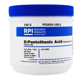 Research Products International Corp RPI D-Pantothenic Acid Hemicalcium