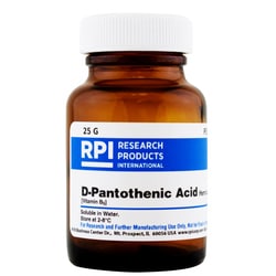 Research Products International Corp&nbsp;D-Pantothenic Acid Hemicalcium Salt, 25 Grams