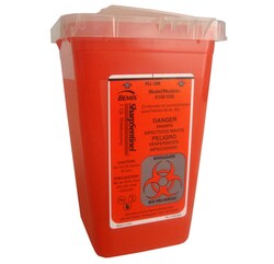 Research Products International Corp Biohazard Container, Large, 8 Gallon,