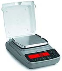 Research Products International Corp Laboratory Balance, 5 x 5 3/4 Inch Platform, 0.1 Gram Readability, 1500 Gram Capacity