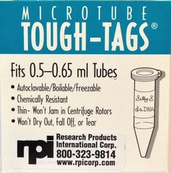 Research Products International Corp Tough-Tags, 0.94 x 0.5 Inch Labels