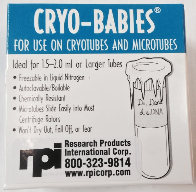 Research Products International Corp CryoBabies Labels, Laser Sheet, 1