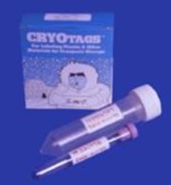 Research Products International Corp Cryo-Tags Labels, Laser Sheet, 2.63 x 1 Inch, Yellow, 600 per Package