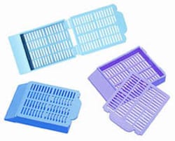 Research Products International Corp&nbsp;Tissue Processing Cassette, Aqua, 500 per Case