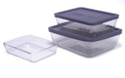 Research Products International Corp Glass Staining Dish with Lid, Combo Pack (Small, Medium and Large), 3 per Package