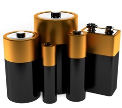 Research Products International Corp Alkaline Battery, AA, 1.5 Volt, 4