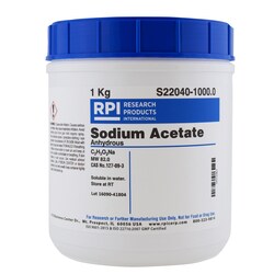 Research Products International Corp&nbsp;SODIUM ACETATE, ANHYDROUS, 1 KILOGRAM