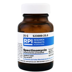 Research Products International Corp&nbsp;Spectinomycin Dihydrochloride Pentahydrate, 25 Grams