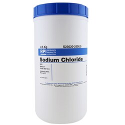 Research Products International Corp SODIUM CHLORIDE, 2.5KG, Quantity: