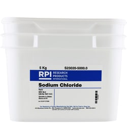 Research Products International Corp SODIUM CHLORIDE, 5KG, Quantity: Each