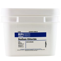 Research Products International Corp Sodium Chloride, ACS Grade, 5 Kilograms,