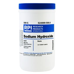 Research Products International Corp Sodium Hydroxide, ACS Grade, 500 Grams,