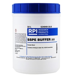 Research Products International Corp SSPE BUFFER, 10 LITER, 20X CONCENTRATED RATE POWDER BLEND, NO LIQUID