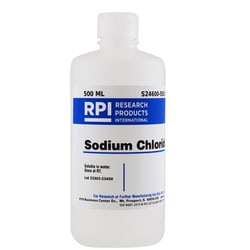 Research Products International Corp Sodium Chloride 5M Solution, 500 Milliliters