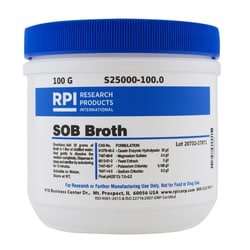 Research Products International Corp SOB Broth, 100 Grams, Quantity: Each