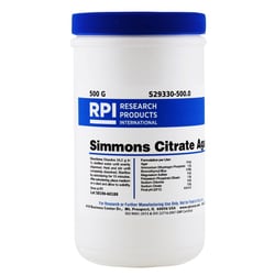 Research Products International Corp Agar, Simmons Citrate, 500 Grams,