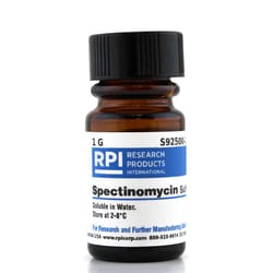 Research Products International Corp Spectinomycin Sulfate, 1 Gram, Quantity: