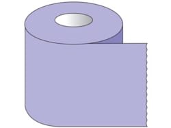 Research Products International Corp RPI Color Coded Multi-Purpose Laboratory Tape, 1 Inch Core, 1 Inch Wide, 500 Inches per Roll, Violet
